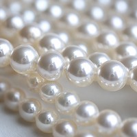 Perles d'eau douce naturelles blanches immaculées, rondes de 4-5 mm, qualité 5A, brin semi-finie pour la fabrication de bijoux DIY