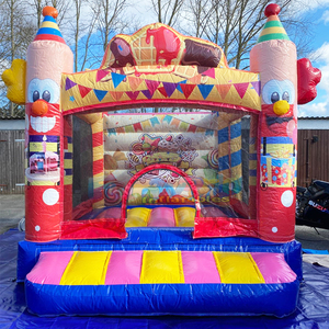 Castillo inflable comercial con diseño de payaso, castillo hinchable para fiestas infantiles, casa de brinco. - Product Image 1