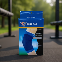 Soporte de Codo Ajustable y Transpirable de Neopreno Rong Yao, Cierre de Gancho y Bucle, Unisex, Azul, Talla Única, para Entrenamiento Deportivo Básico