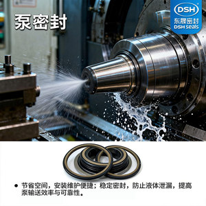 ซีลกันรั่วแบบ Dsh Compression Seal O Type ทนความร้อนสูง 200 องศาเซลเซียส สำหรับอุตสาหกรรมเครื่องจักร - Product Image 1