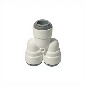 <span class=keywords><strong>1</strong></span>/<span class=keywords><strong>4</strong></span> "<span class=keywords><strong>3</strong></span>/<span class=keywords><strong>8</strong></span>" Y Forme <span class=keywords><strong>3</strong></span> Voies Push Connect Raccords Raccords de Tuyau en Plastique de Qualité Alimentaire Connecteurs pour Aquarium RO Filtre à Eau Réfrigérateur - Product Image 1