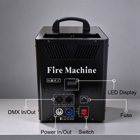 Igracelite 200W DMX512 Machine à flamme double tête pour scène, hauteur de flamme 3m, compatible GPL, contrôle manuel 2 canaux