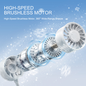 Ventilateur à pince innovant avec 100 réglages de vitesse, tuyau trépied flexible et rotation à 360° °   Ventilateur personnel rotatif à piles - Product Image 3