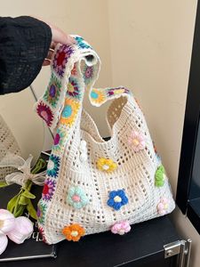 2025สตรีผ้าทอลายลูกไม้ถักกันน้ำ, สินค้าใหม่กระเป๋าโท้ทสะพายไหล่ทำจากมุกขนาดใหญ่ใส่ฤดูร้อน - Product Image 3