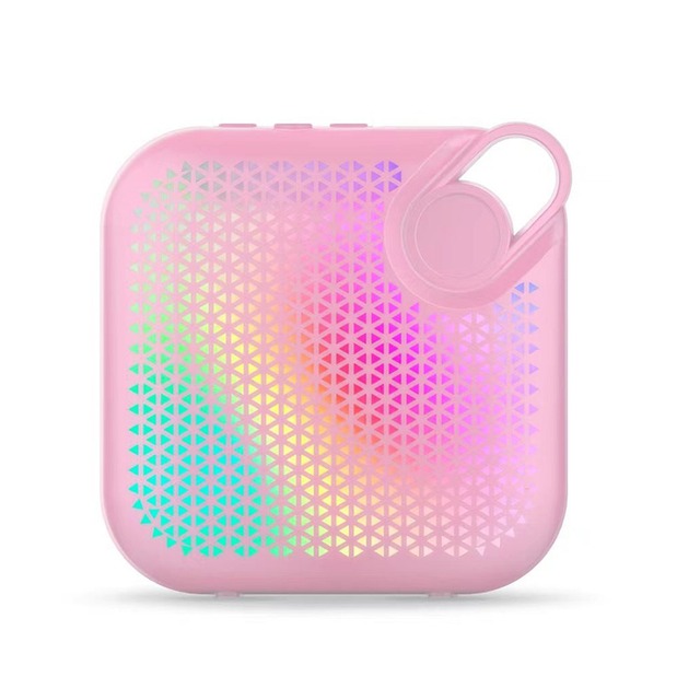Mini Portable Bluetooth Speaker with Atmosphere Lamp Super Bass Wireless Sound Box High Sound Quality Stereo Sound Subwoofer