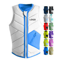 Rompi Apung Reflektif Bersertifikasi CE untuk Dewasa, Terbuat dari EPE & Neoprene dengan Proteksi Benturan 150N untuk Wakeboard, Surf, PWC, Jet Ski, dan Berlayar
