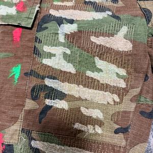 Pantalones Cortos Cargo de Camuflaje con Estampado DTG, Estilo Urbano, Corte Vanguardista, Holgados, Desgastados, Rotos, con Bolsillos Holgados - Product Image 5