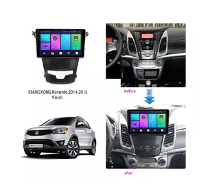 Autoradio 2DIN universale con GPS, DSP e RGB per cruscotto SsangYong Korando 2014-2016 - Product Image 6