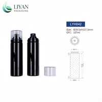 Flacon pulvérisateur cosmétique de luxe en PET, givré, avec logo personnalisé, couleur au choix, portable, vide, pour shampoing, lotion, sérum de soin, vente en gros