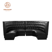 Meubles commerciaux de style moderne sur mesure pour discothèque, bar, pub, restaurant, couleur rouge, canapé individuel, banquette en cuir PU
