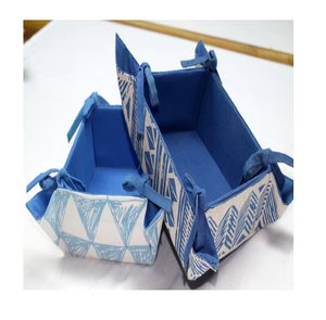 Organizador de Ropa, Juguetes, Libros y Artículos del Hogar, Cestas de Almacenamiento Multiusos Duraderas Hechas con Tela de Lona 100% Algodón - Product Image 3