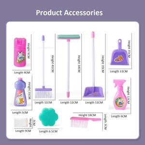 KSF Offres Spéciales plastique semblant jouer jouets pour enfants enfants jouets nettoyage <span class=keywords><strong>rose</strong></span> chariot outils jouets électriques <span class=keywords><strong>aspirateur</strong></span> chariot - Product Image 6