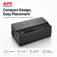 Sistema de Alimentación Ininterrumpida (SAI) Schneider APC BK650M2-CH de 650VA 390W con Batería de Respaldo para Cable, Módem y Almacenamiento Conectado a la Red