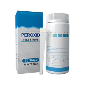Bandelettes de test au peroxyde 0-25 ppm <span class=keywords><strong>pour</strong></span> dispositifs médicaux, emballage alimentaire, <span class=keywords><strong>eau</strong></span> potable, désinfectant <span class=keywords><strong>pour</strong></span> piscine - Product Image 1