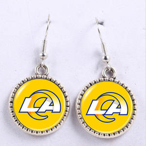 사용자 정의 캔자스 시티 족장 미국 축구 팀 로고 매달려 귀걸이 금속 보석 스포츠 팬 선물 아이디어 게임 데이 액세서리 - Product Image 4