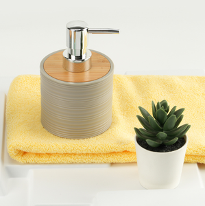 <strong>Bamboo</strong> Covered Bathroom <strong>Wash</strong> Plastic Six Piece <strong>Set</strong> - Product Image 5