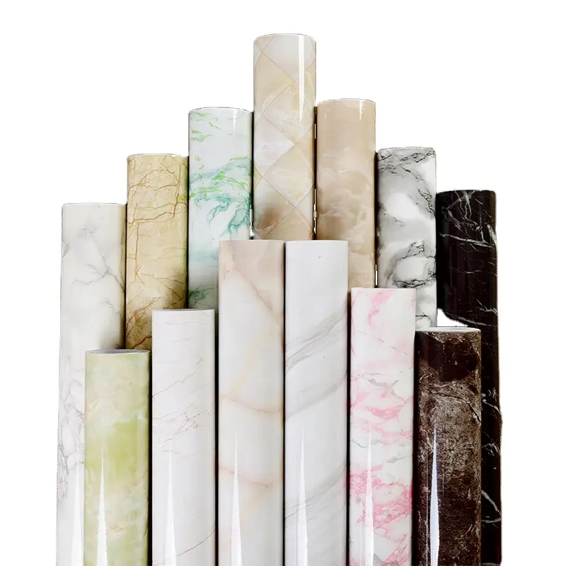 Papel tapiz impermeable con textura de mármol a prueba de aceite, autoadhesivo de cocina, decoración interior de hotel y hogar