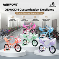 Vélo pour enfants SY 3-8 ans, design rose traditionnel, adorable, léger, avec roues d'apprentissage