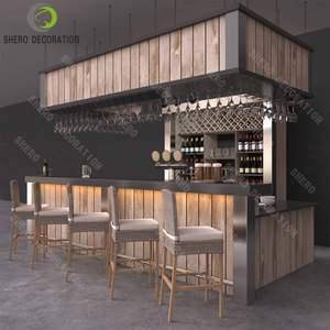Hall commercial de meubles de kiosque de café <span class=keywords><strong>extérieur</strong></span> en bois avec l'éclairage de LED pour des cafés - Product Image 6