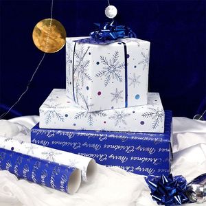 Factory <b>Christmas</b> Gift Wrapping Paper Metallic Paper 43*300 cm ChristmasPaper Packaging - Product Image 4