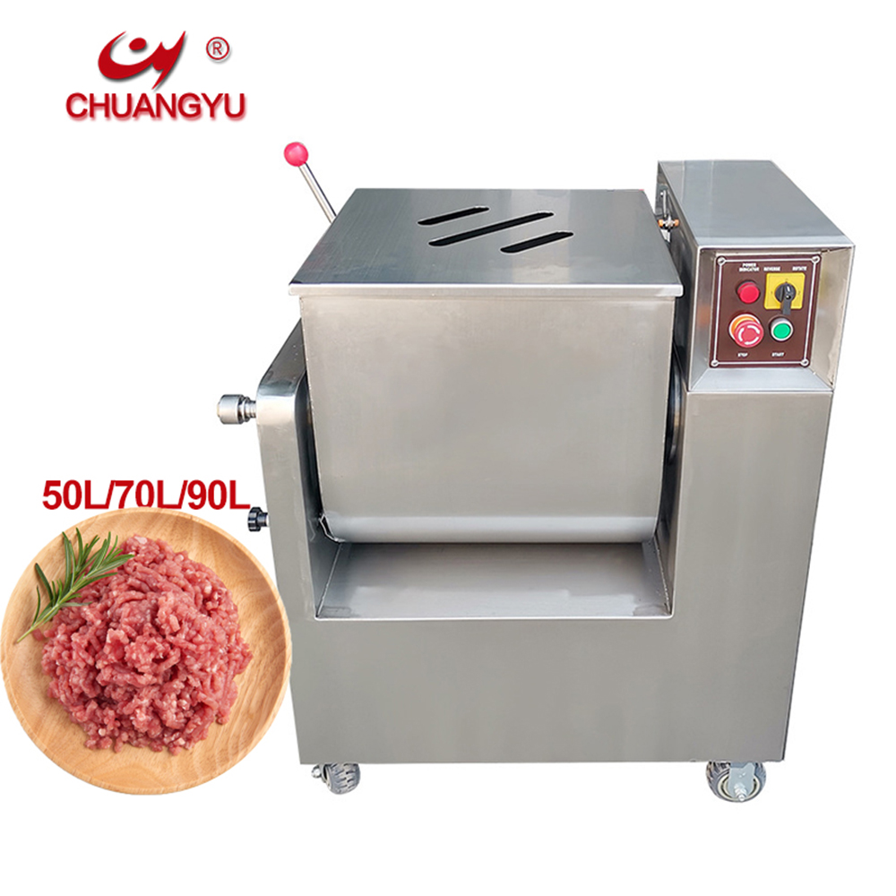 Chuangyu 50L 70L 90L Высококачественная 304 из нержавеющей стали промышленный смеситель для мяса 50 кг