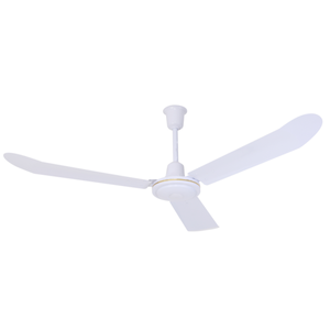 Ventilateur de plafond intérieur en métal blanc de 56 pouces, 3 pales courbes, moteur AC en cuivre, refroidissement mécanique de l'air, pliable, utilisation extérieure, ventilateur domestique C - Product Image 5