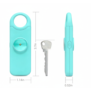 Llavero portátil de bolsillo pequeño recargable Llavero de autodefensa Alarmas de seguridad personal <span class=keywords><strong>Alarma</strong></span> antiviolación - Product Image 3