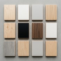Panneau de contreplaqué mélaminé blanc multicouche HG 18 mm avec âme en peuplier, résistant à l'humidité, E0 formaldéhyde, design moderne
