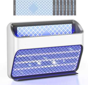 Asesino de mosquitos <span class=keywords><strong>el</strong></span>éctrico portátil de 2000mAh montado en la pared con interruptor de Sensor de luz y Sticky Fly Board Bug Zapper - Product Image 1