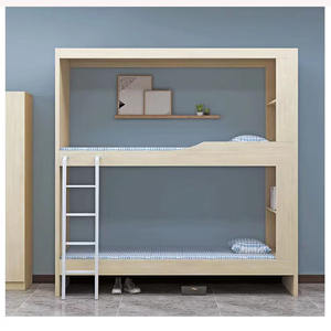 <span class=keywords><strong>Lit</strong></span> superposé moderne personnalisé pour appartement <span class=keywords><strong>avec</strong></span> panneau de 30 mm d'épaisseur, petite <span class=keywords><strong>mezzanine</strong></span>, bibliothèque, dortoir scolaire, chambre d'enfant - Product Image 2