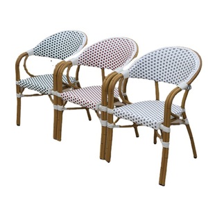 <span class=keywords><strong>Sillas</strong></span> <span class=keywords><strong>de</strong></span> Jardín <span class=keywords><strong>de</strong></span> Aluminio Estilo Francés, Resistentes a los Rayos UV, para <span class=keywords><strong>Patio</strong></span>, Cafetería, Villa, Muebles <span class=keywords><strong>de</strong></span> Exterior - Product Image 1