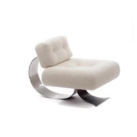 Chaise décontractée Shiji moderne en bois en forme de queue de poisson, noire, pour hôtel, villa, salon, bar, avec rembourrage en éponge, mobile, individuelle