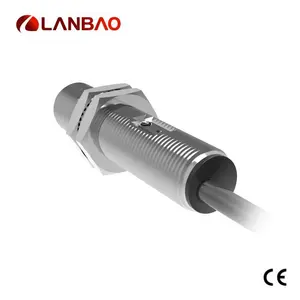 Lanbao – capteur de proximité photoélectrique à réflexion Diffuse en métal, forme cylindrique, série PR12