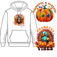 Plastisol personnalisé Transfert de chaleur Thanksgiving pour T-Shirts Hoodies Rassemblements de vacances Transferts durables