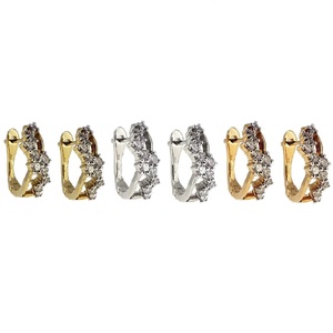 Offre Spéciale produits mode 18k or Boucle D'oreille Diamant Ensemble De Bijoux En Argent Boucle D'oreille Cristal Mini Femmes Boucle D'oreille - Product Image 4