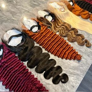 Pelucas de Cabello Humano Virgen Brasileño sin Pegamento, Listas para Usar, con Frente de Encaje HD 13x6, Grado 10A-12A, Compra al por Mayor - Product Image 4