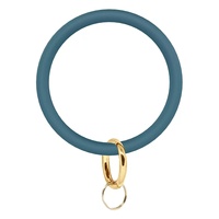 Gelang Kunci Silikon Mengambang 75mm dengan Pola Hewan Kucing, Buah & Kartun