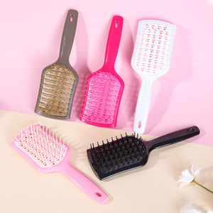 Brosse à cheveux Diamond Shield avec parfum, design ajouré, senteur rose, pêche et noix de coco, peigne de massage pour la population générale - Product Image 3