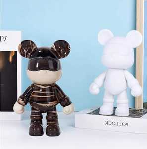 <span class=keywords><strong>Mini</strong></span> Figuras de Oso Bearbrick, Juguetes Creativos de Arte Popular, Escultura de Animales de Resina, Violencia Fluida, Oso Genial - Product Image 3
