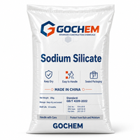 Poudre de silicate de sodium solide à taille de particules uniforme, module 2.0 à 3.4, blanche, 120 mesh, à flux libre