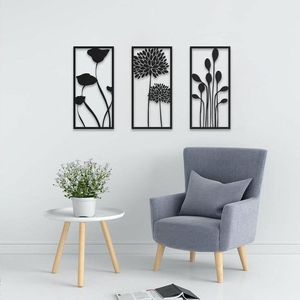 Decoración de Pared Moderna de Vietnam, Arte de Pared de Metal y Acero con Diseño Floral Industrial Minimalista, Fabricado con CNC - Product Image 4