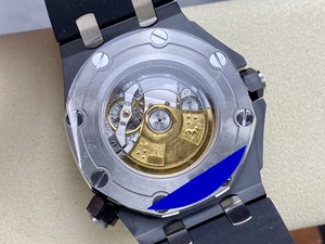 Reloj Mecánico de Lujo de la Mejor Calidad, Resistente al Agua, 42 mm, Fábrica APS, Movimiento ETA 3120, 15707, Reloj de Buceo de Cerámica Negra - Product Image 5