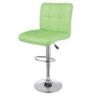 Tabouret pivotant, siège en cuir Pu, avec cadre métallique, matériel de salon, nouveau, à la mode,