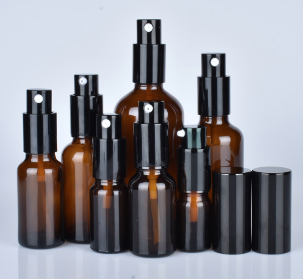 Promotion empty 5 10 15 20 30 50 100ml  amber glass  oil bottle with dropper dropper bottle with measurement markings