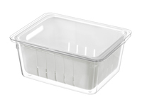 Boîte de rangement pour réfrigérateur, pour fruits et légumes, avec grille de drainage, panier de conservation