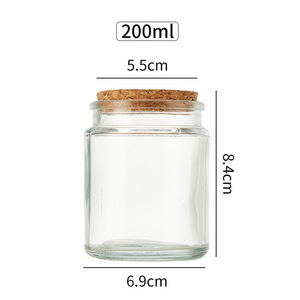 Venta al por Mayor de Frascos de Vidrio Transparente para Velas de 100ml y 200ml con Tapón de Corcho, Verde, Ámbar, Arcoíris, LingKa LK01, Decoración para el Hogar, Halloween, Cumpleaños - Product Image 2