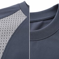 Kaos Katun Oversize dengan Panel Mesh, 100% Katun, Bernapas, Kasual, OEM Grosir Streetwear