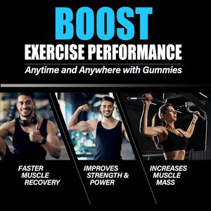 Gomitas de Creatina Monohidrato para Nutrición Deportiva, Marca Privada OEM/ODM, 120 Unidades, Pre-Entrenamiento, Crecimiento Muscular, Gestión de Energía, Adultos - Product Image 4