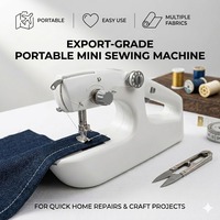 Mini machine à coudre portable électrique pour travaux d'aiguille et vêtements, vente en gros