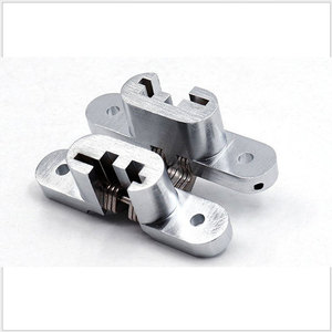 บานพับสแตนเลสแบบซ่อน 180 องศา สำหรับประตูไม้ ดีไซน์มินิมอล 1 คู่ - Product Image 1
